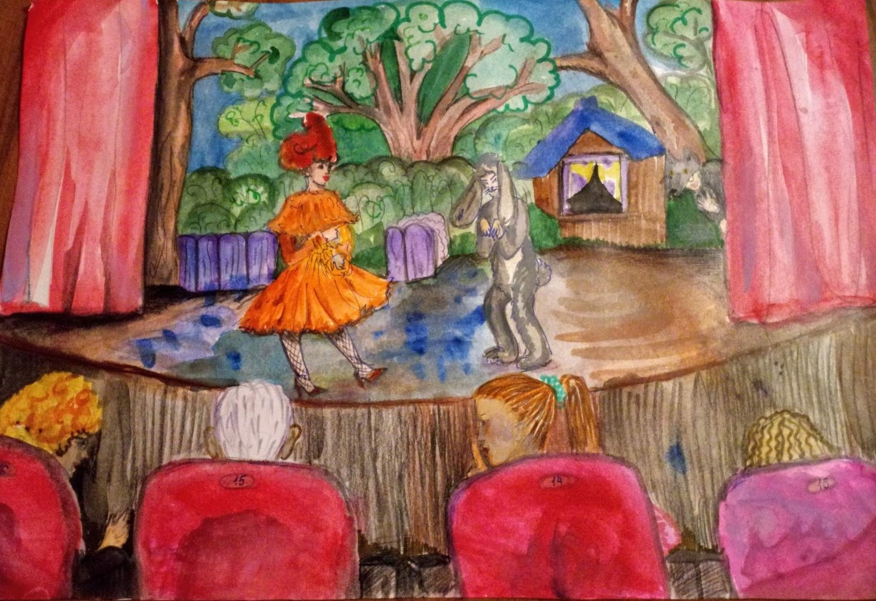 Дети рисуют театр